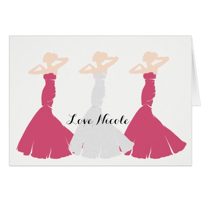 BRIDE CO Rose Bridal Be My Bridesmaid Shoot Note (Devant Horizontal)