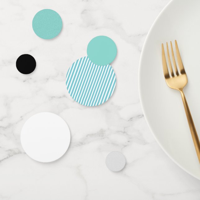 BRIDE & CO Turquoise Blue ShowParty Table Confetti (Groupe)