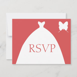 Bride Gown rose RSVP