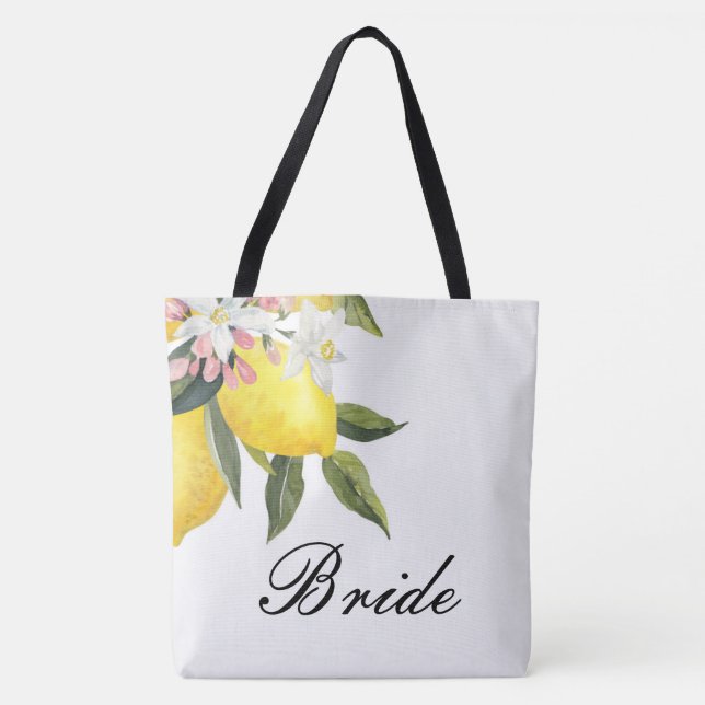 BRIDE SAC FOURRE-TOUT-LEMON MARIAGE FLORAL (Devant)