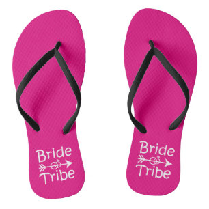 Bride Tribe drôle Bridesmaies tongs flops