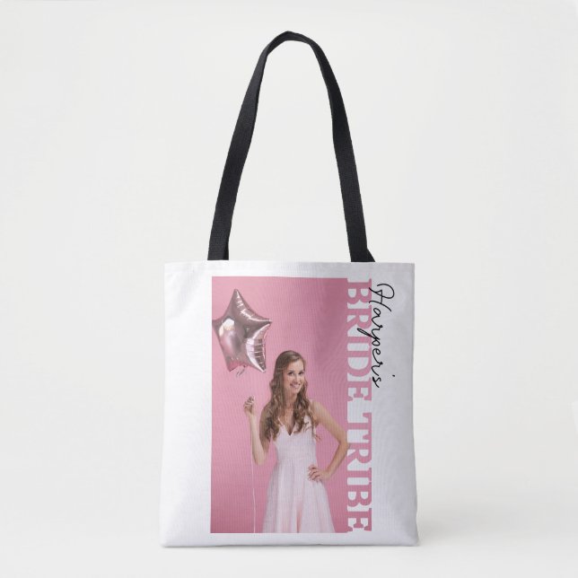 Bride Tribe Photo Tote Bag |Personalised Hen Party (Devant)