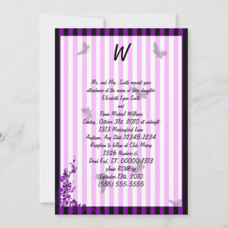 Bride violette et papillons Goth