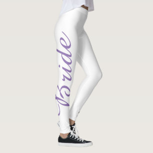 Bride violette Mariage de gâteau Leggings nuptiaux
