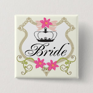 Brides Bows, Fleurs et Tiaras Badges Mariages