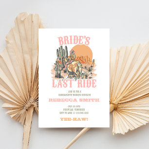 Bride's Last Ride Bachelorette Party Invitation