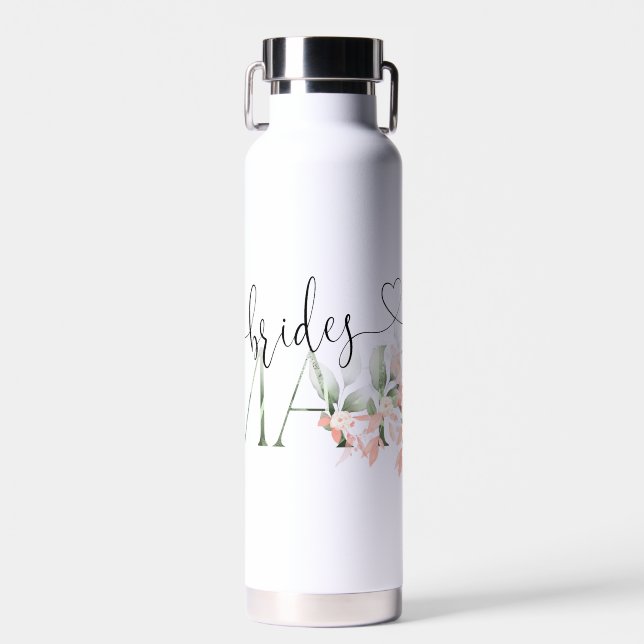 Bridesmaid Bouteille Floral mariage cadeaux (Avant)