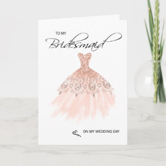 Bridesmaid Carte de remerciements