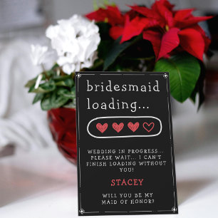 Bridesmaid Chargement Coeur noir Bridesmaid Propos