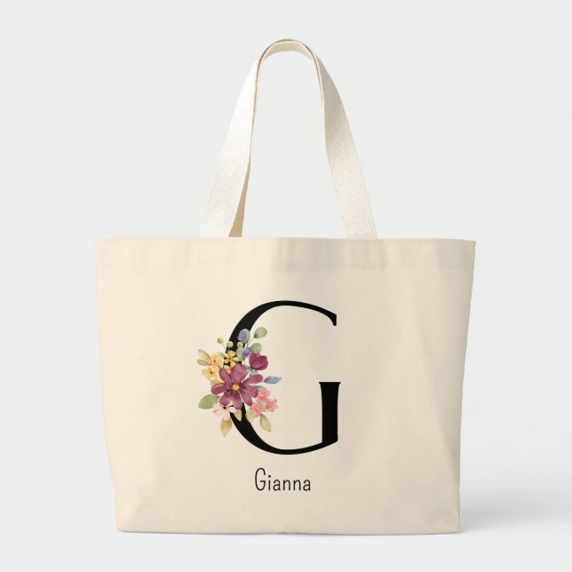 Bridesmaid Gid Flower Alphabet G Sac fourre-tout (Devant)