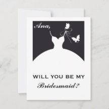 Bridesmaid Invitation belle simple et élégante