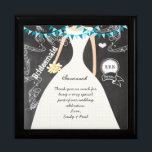 Bridesmaid préfère la boîte à bijoux en laque noir<br><div class="desc">Mariage Black Lacquer Keepsaké Personnalisé Designer Boîte à bijoux personnalisée ou Boîte à mémoire Elégant Unique Mariage Anniversaire</div>