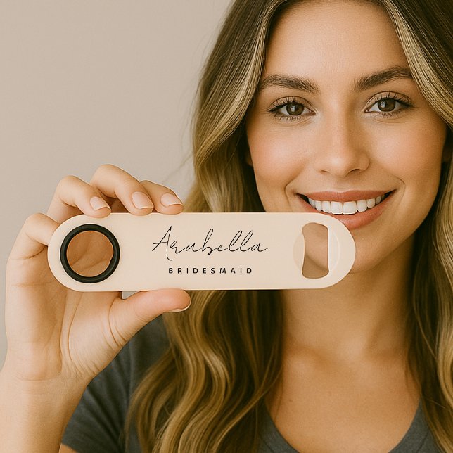 Bridesmaid | Script minimaliste moderne rose pâle (Créateur téléchargé)