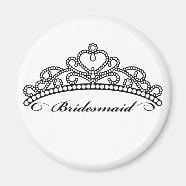 Bridesmaid Tiara Magnet (Devant)