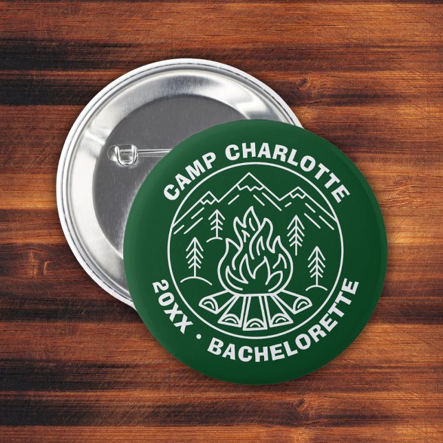 Bridesmaids Badge Custom Camp Bachelorette (Bridesmaids Badge Custom Camp Bachelorette Button
)