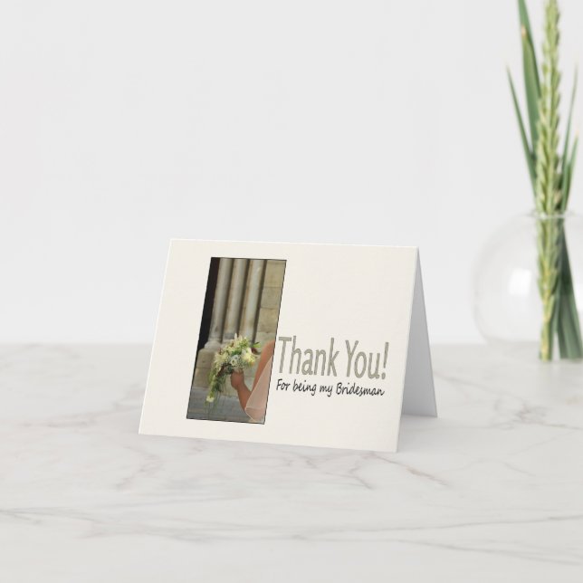 Bridesman merci (Devant)