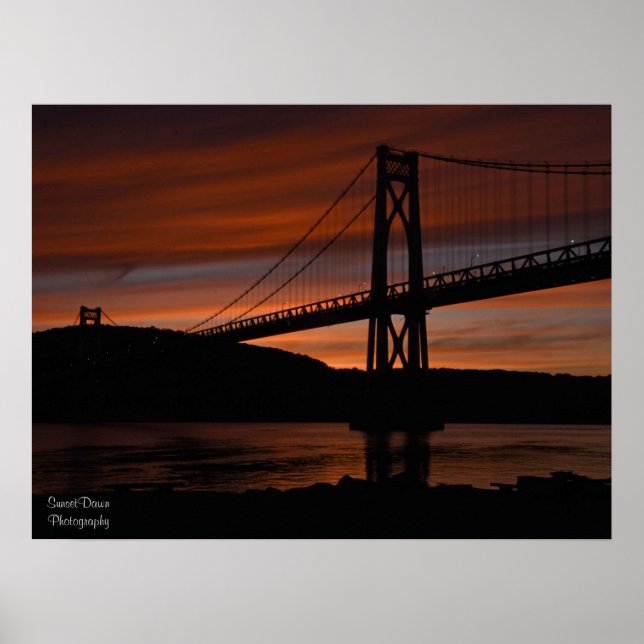 Bridge at Sunset Poster (Devant)