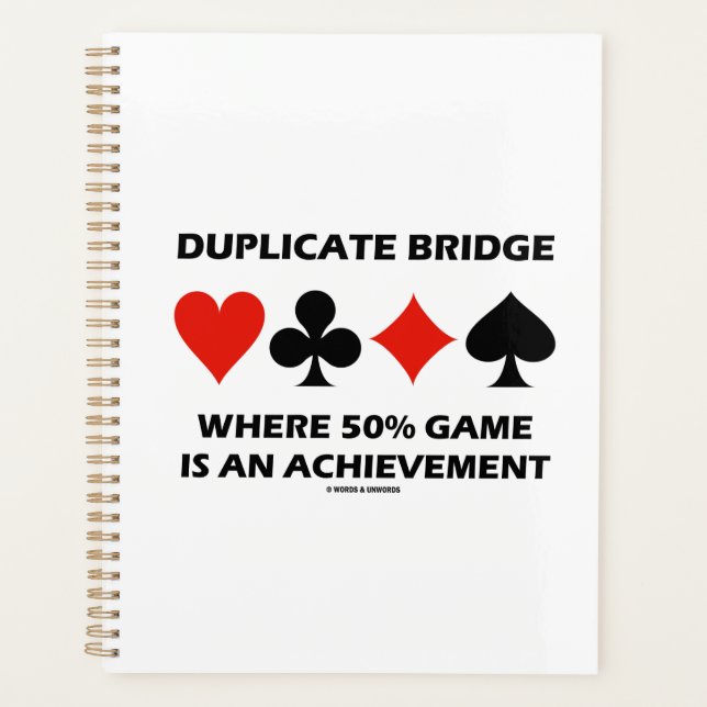 Bridge en double où 50% de réussite est une réalis (Devant)