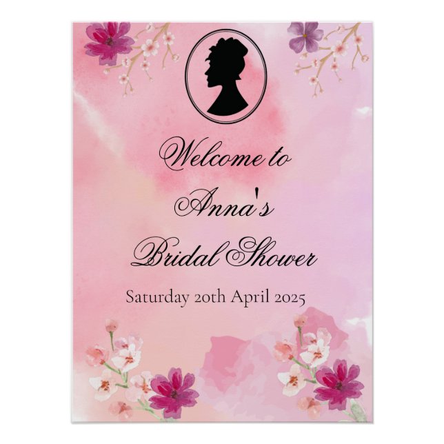 Bridgerton Bridal Shower Poster (Devant)