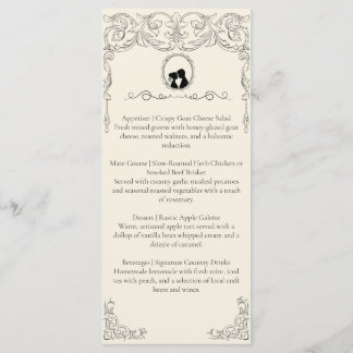 Bridgerton Inspired Regency Society Wedding Menu