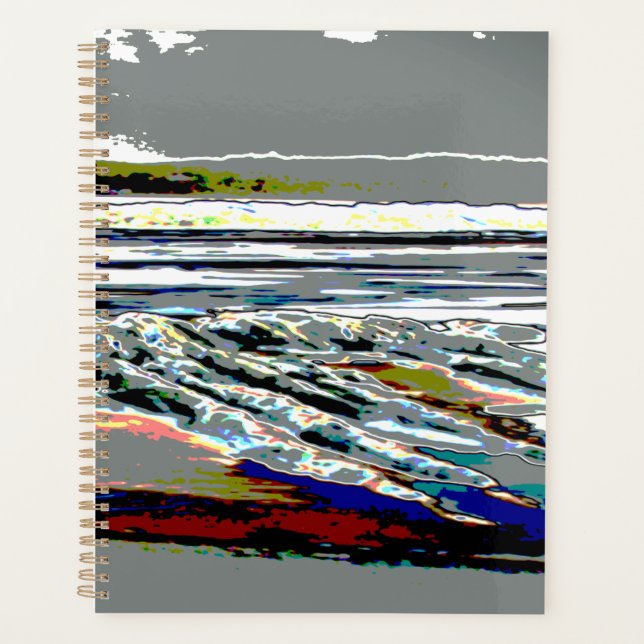 Bridgewater N.S. Riser's Beach Abstract print art (Devant)