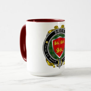 Brien/Bryan Irish Shield Combo Mug 15oz
