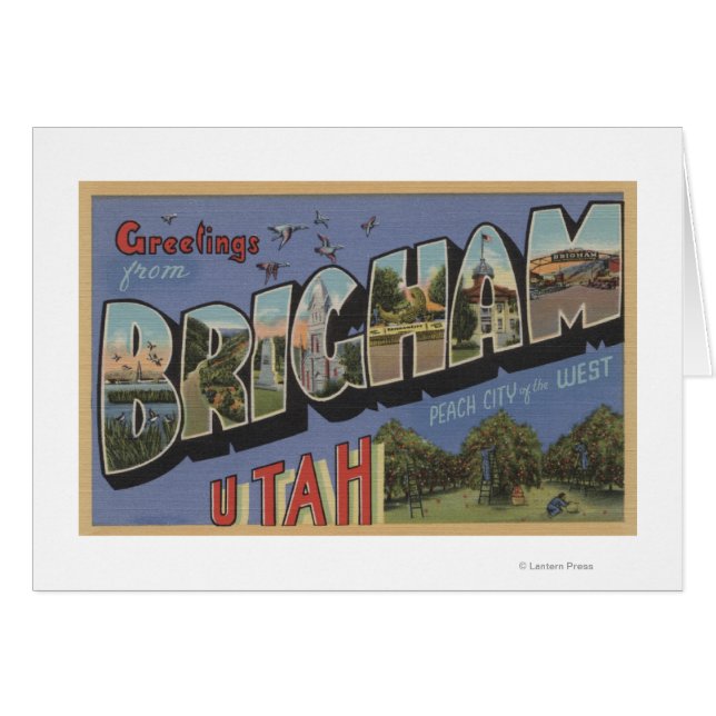 Brigham, UtahGrandes lettres ScènesBrigham, UT (Devant horizontal)