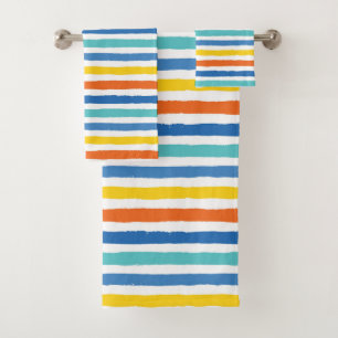 Bright Beach Striped Motif