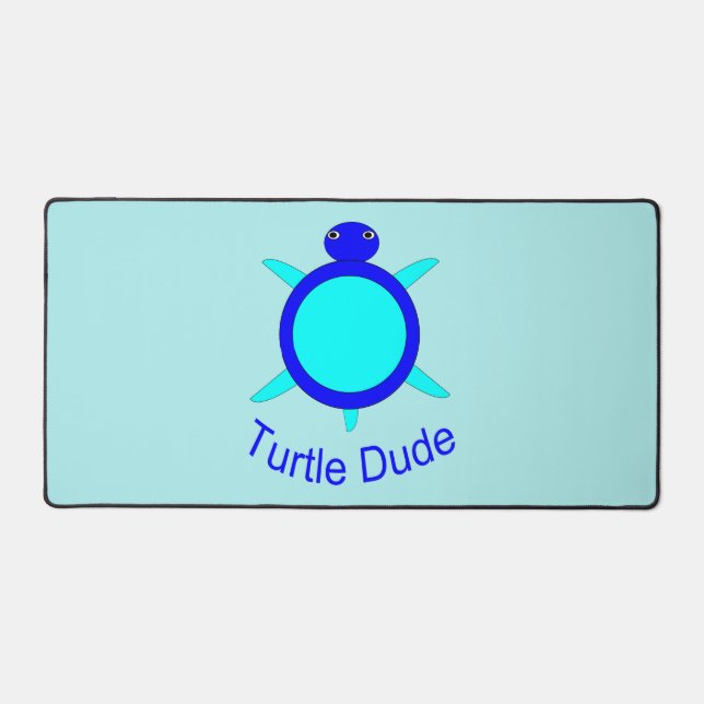 Bright Blue Turtle Dude (Recto)