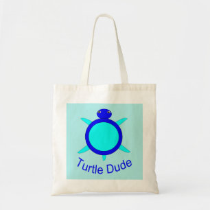 Bright Blue Turtle Dude Sac fourre-tout