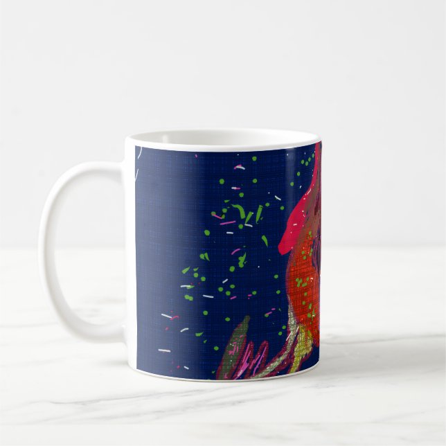 Bright Colour Flower Mug (Gauche)