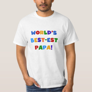 Bright Colours World's Best Papa Tshirts and Gifts