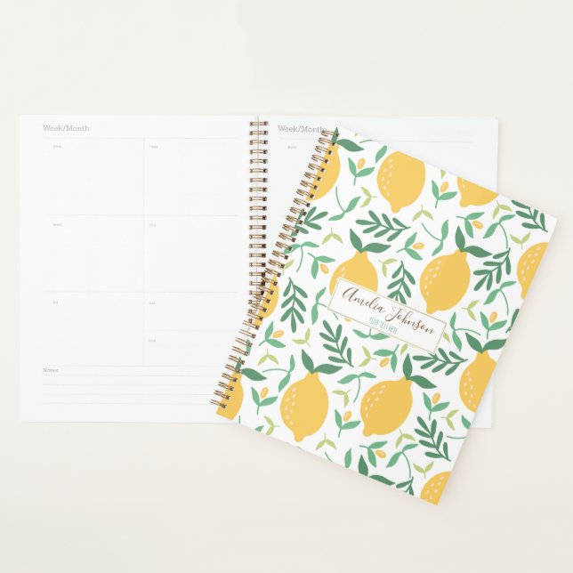 Bright Country Farm Citron jaune Motif (Devant avec enveloppe)