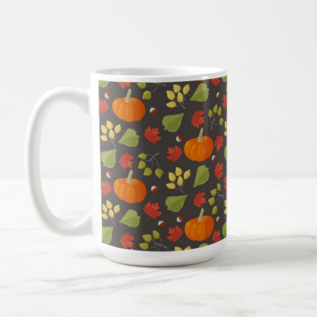 Bright Fall Colours Mug - citrouilles - Halloween (Gauche)