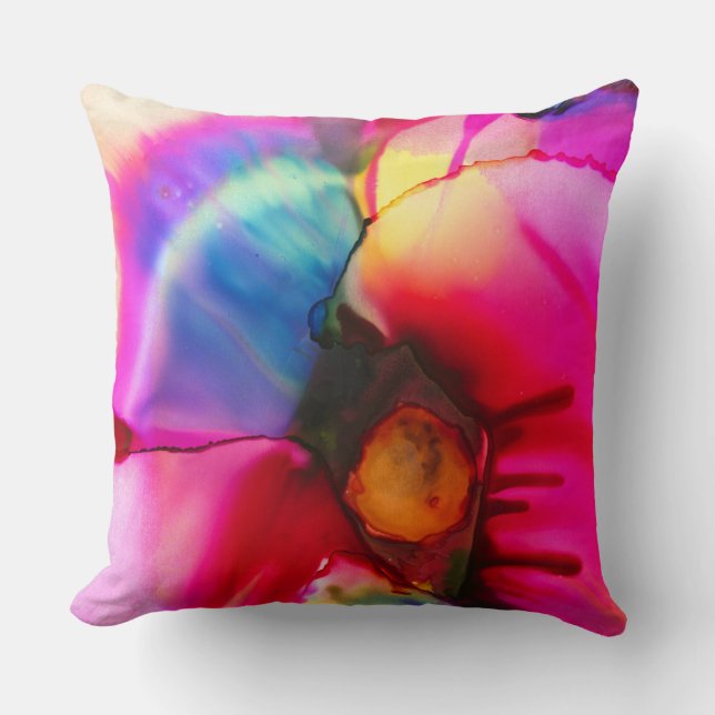 Bright Floral Artsy coussin conçu 2 (Recto)