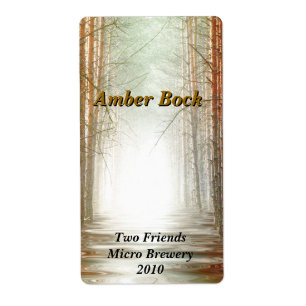 Bright Forest Home bière brassée Étiquettes