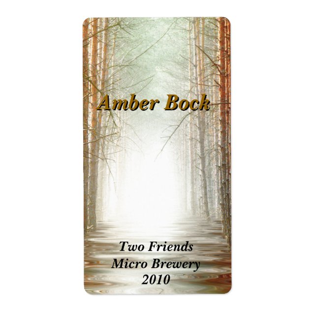 Bright Forest Home bière brassée Étiquettes (Devant)