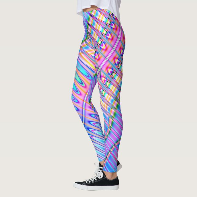 Bright Fractal Leggings Motifs (Gauche)