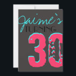 Bright fun Surprise Birthday Party Invitation enfa<br><div class="desc">Cette invitation est parfaite pour une fête du 30e anniversaire ou une fête pour les enfants.</div>