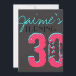 Bright fun Surprise Birthday Party Invitation enfa<br><div class="desc">Cette invitation est parfaite pour une fête du 30e anniversaire ou une fête pour les enfants.</div>