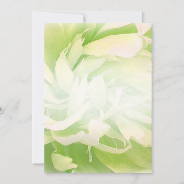 Bright Greenish Floral mariage cadeau (Devant)