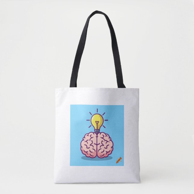 "Bright Ideas Sac fourre-tout : Cerveau en dessin  (Devant)