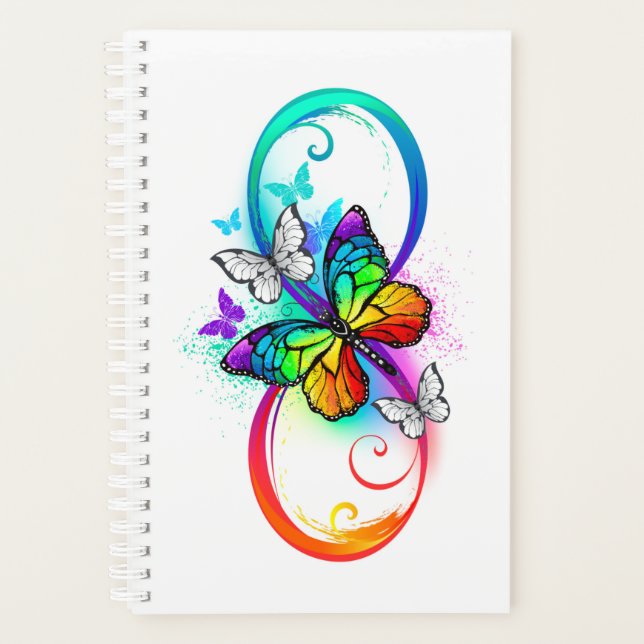 Bright infinity with rainbow butterfly (Devant)