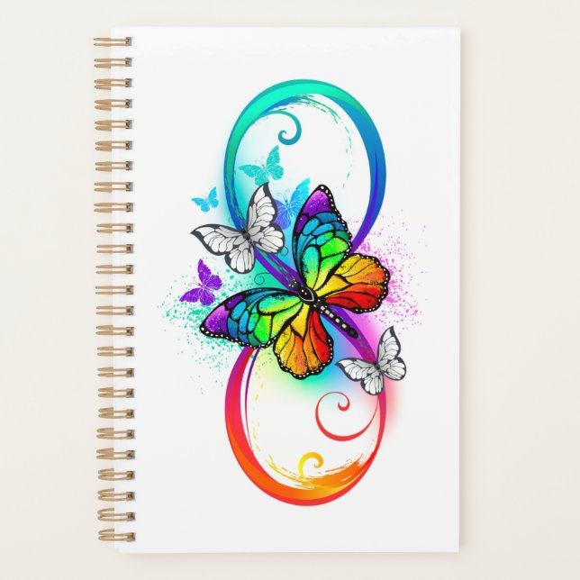 Bright infinity with rainbow butterfly (Devant)