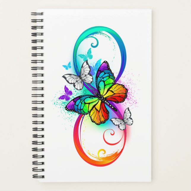 Bright infinity with rainbow butterfly (Devant)