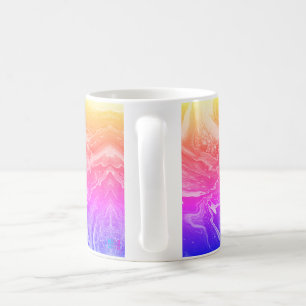 Bright Jaune Orange Rose Purple Coffee Mug