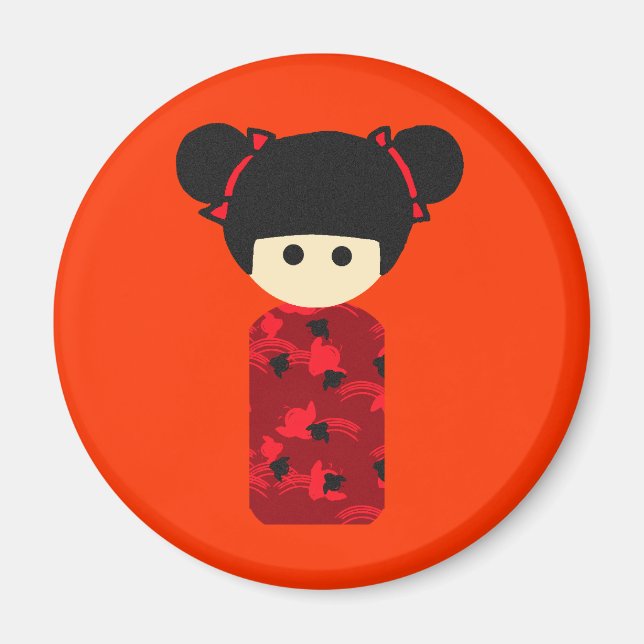 Bright Kokeshi Magnet (Devant)