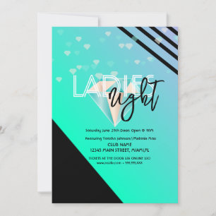 Bright Ladies Night Club Bar Flyer Invitation