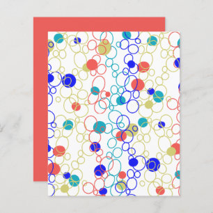 Bright Multi-Coloured Cercles Livre blanc