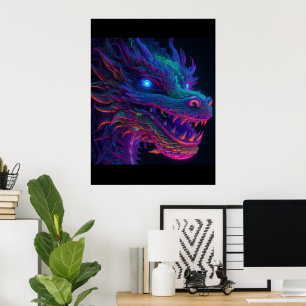 Bright (NOT NEON) Dragon Imprimer Poster Artwork